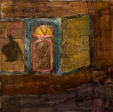 Porte(2) - Du marouflage à la tempera